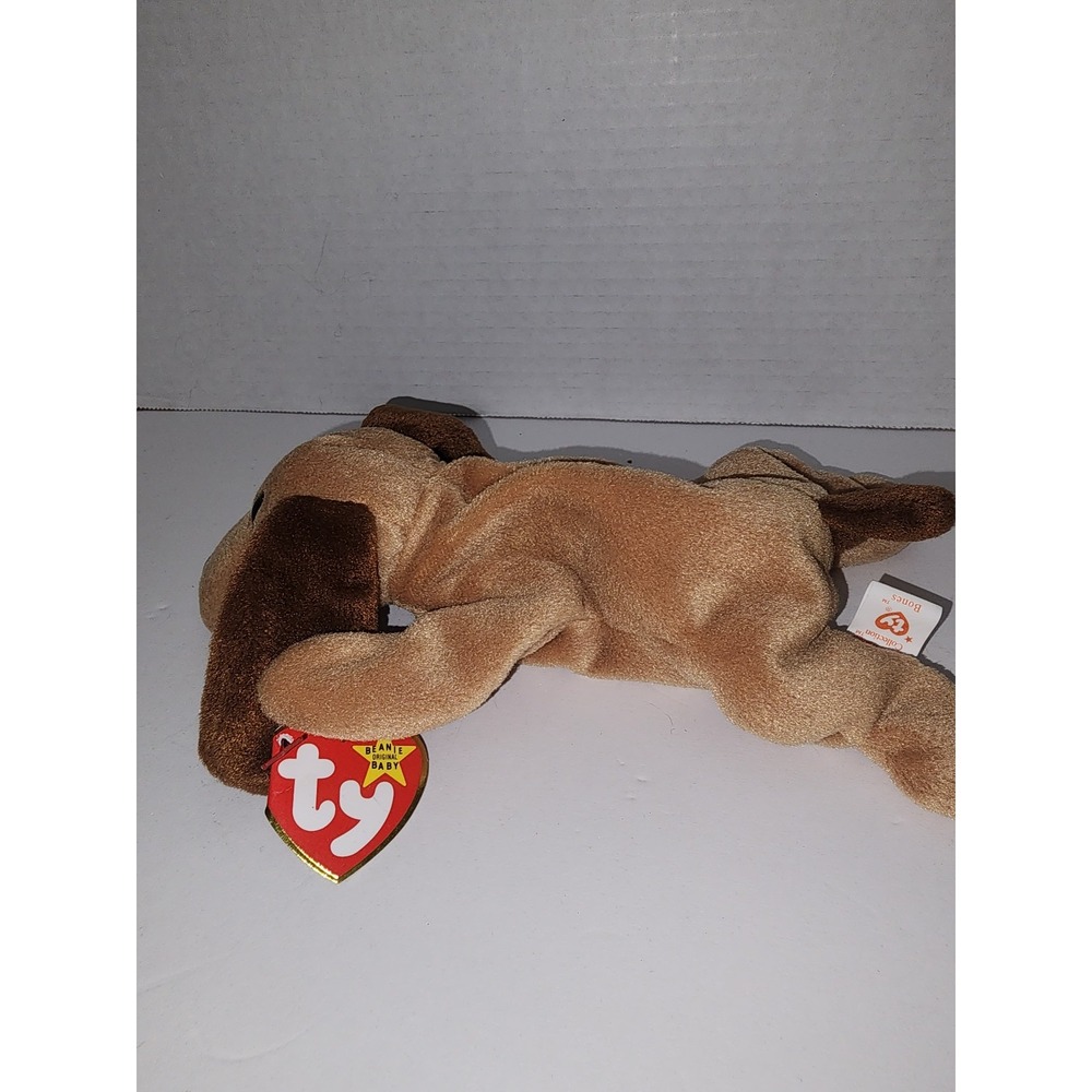 Ty‎ Beanie Babies Bones the Dog Plush January 18 1994 - Picture 2 of 7